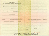 Аттестат о среднем образовании за 9 класс <br /> 1994-2006